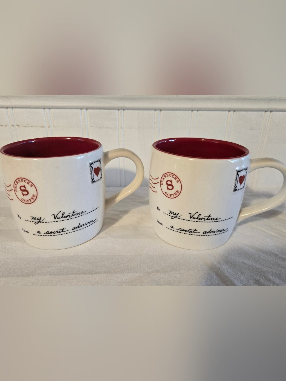 Starbucks 2010 Valentine Mug Set - Postage Stamp
